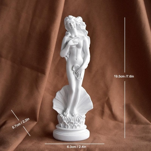 Afrodyta – rzeźba z żywicy 19,5  cm, ozdoba do domu i biura, figurka Wenus, dekoracja.