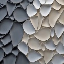 Fototapeta 3d imitacja gładkich płukanych kamyków widziane z bliska