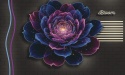 Neonowy Kwiat Bloom – Fototapeta 3D na wymiar