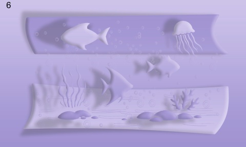 Fototapeta 3D dla dzieci Podmorski Świat, Miękkie Rybki Pastelowe, Mural do Przedszkola i Pokoju Dziecka, Personalizowana