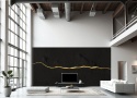 Fototapeta Premium: Ciemny Morski Beton Industrialny – Tekstura Tynku Sea Blue
