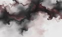 Fototapeta Abstrakcyjny Dym Czerwona, Mural Ścienny Fluid Art, Elegancka Dekoracja do Sypialni, Bordowa Tapeta na Wymiar
