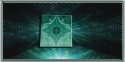 Geometryczny Tunel 3D Szmaragd – Fototapeta do Przedpokoju i Pubu na wymiar